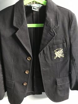 Polo Ralph Lauren boys navy blue blazer . Size 7