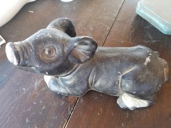 Vintage concrete piggy