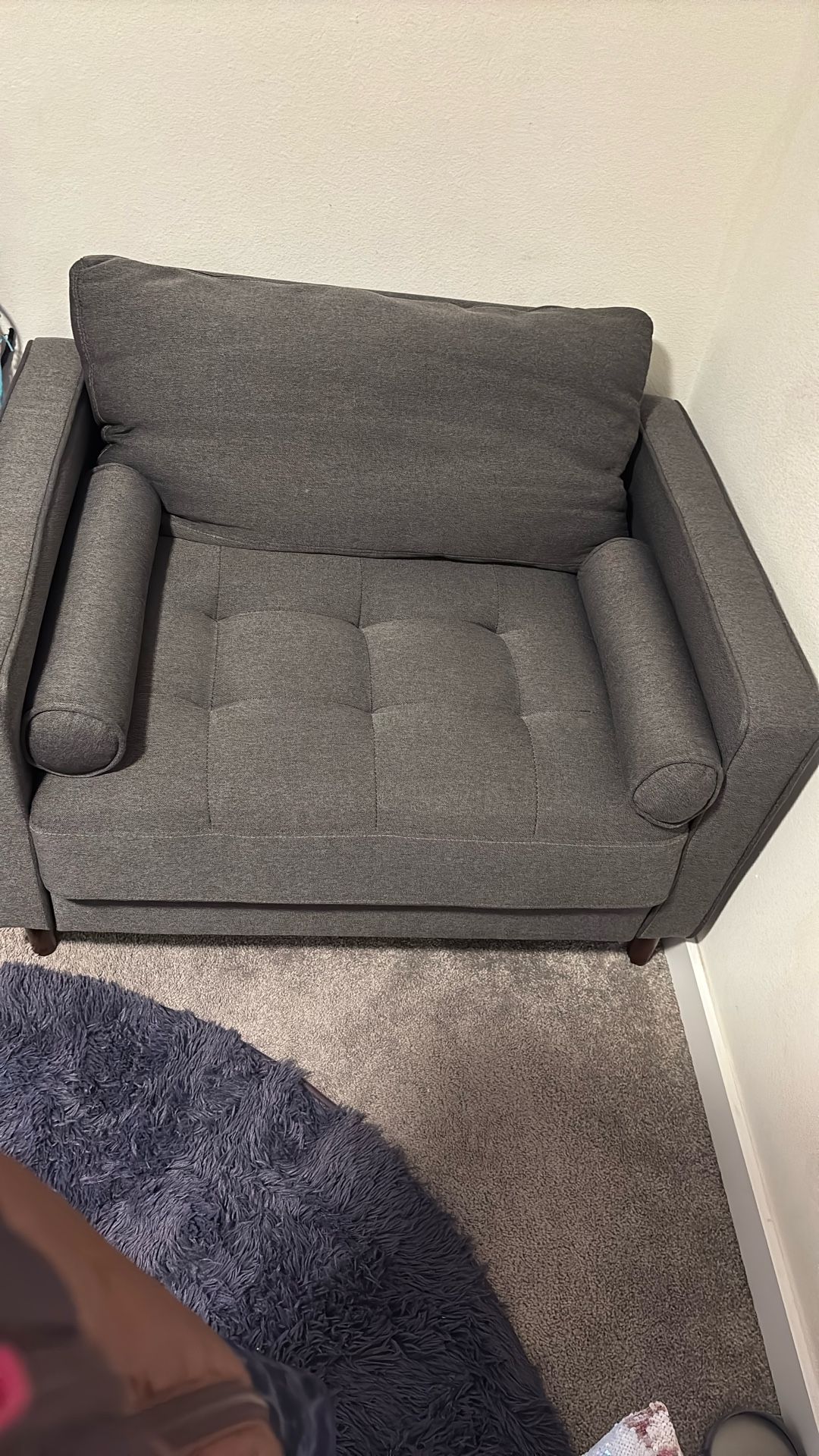 Gray Lexington Armchair (Chair & A Half)