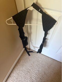 Bald man lightweight shoulder holster