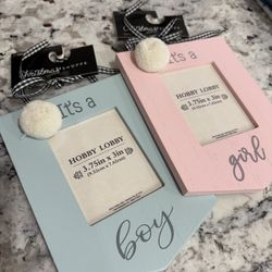 Baby Reveal Christmas Ornaments 