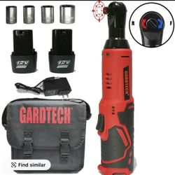 Gardtech 12V Cordless Ratchet Wrench Kit