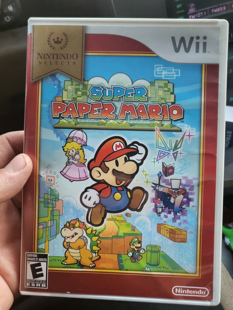 Nintendo Wii Mario Super Paper Mario 
Complete working perfectly .