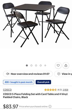 Table and chairs