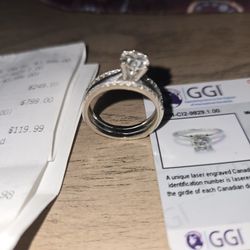 1kt White Gold Diamond Wedding Ring 