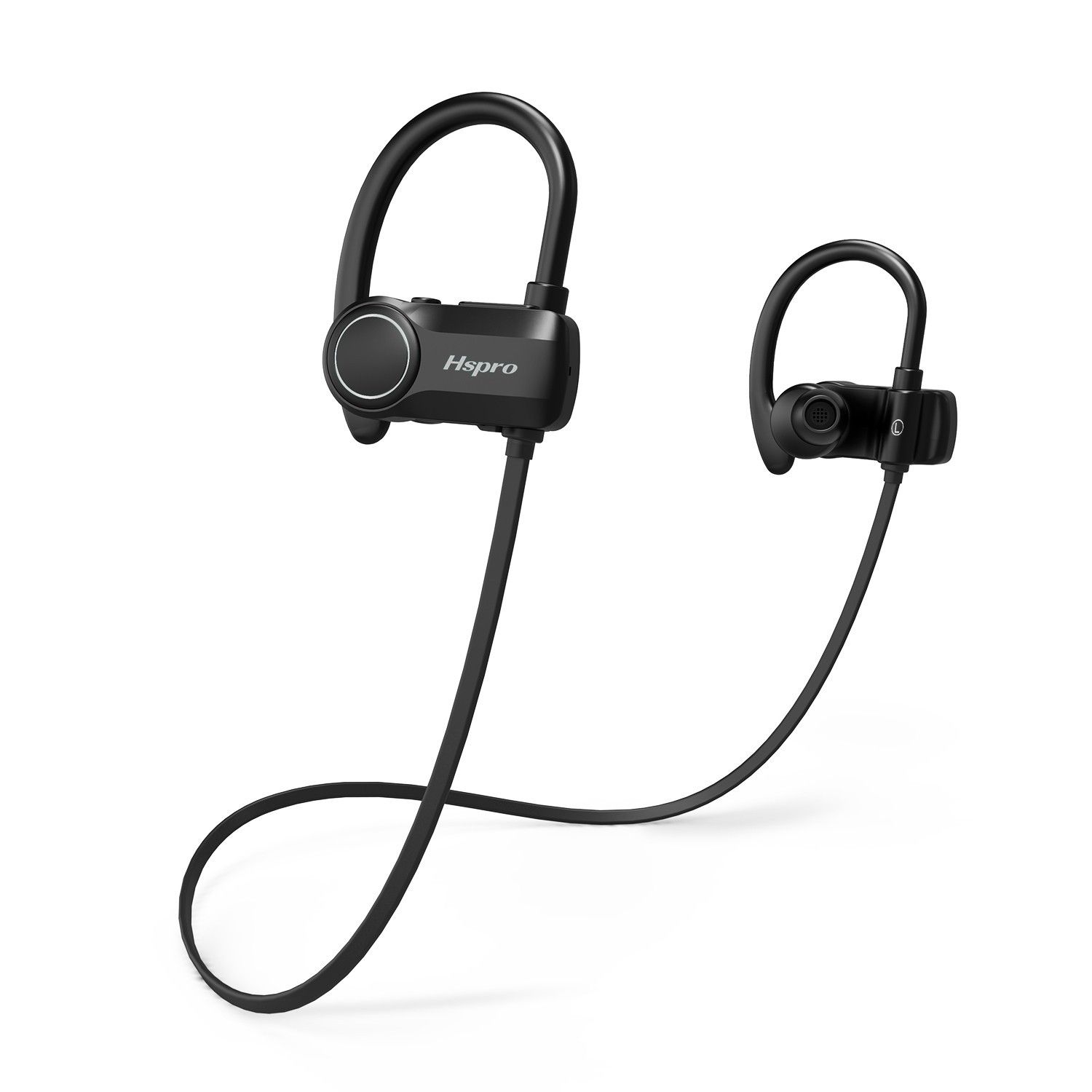 Hspro V8E Bluetooth Sport Headphones Waterproof Wireless Earbuds, Sports Headphones, Noise Cancelling Earphones with Microphone, 10 Hours Battery