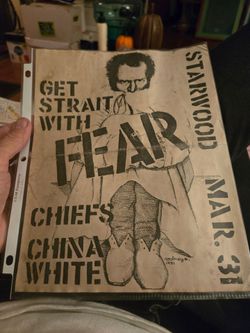 Fear at the Starwood 1981 punk rock flyer