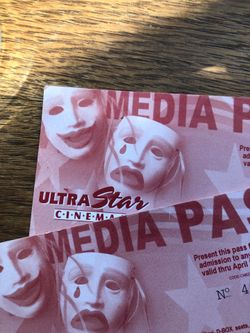 2 movie tickets to Ultra Star Cinemas