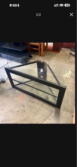 Glass tv stand