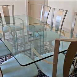 Modern  Dining Table With 8 Chairs