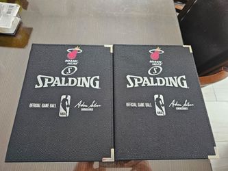 Miami heat Spalding NBA Official Game Ball Pad Holder/Portfolio