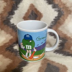 M&M's Green Baseball and Yellow Basketball Players Mug-2003