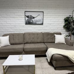 Gray Sectional Delivery Available 