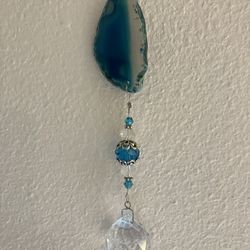 Turquoise Crystal Pendant 