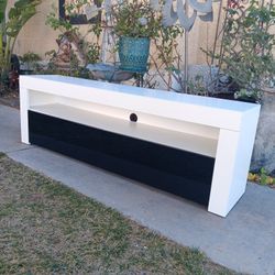 Modern White TV Stand 