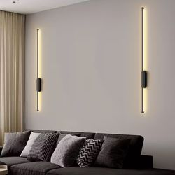 2 PC Modern LED Wall Scones, Semi Flush mount with install hardware
