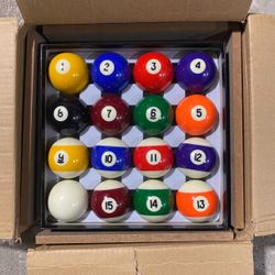 New GoSports Billiards Balls Complete Set of 16