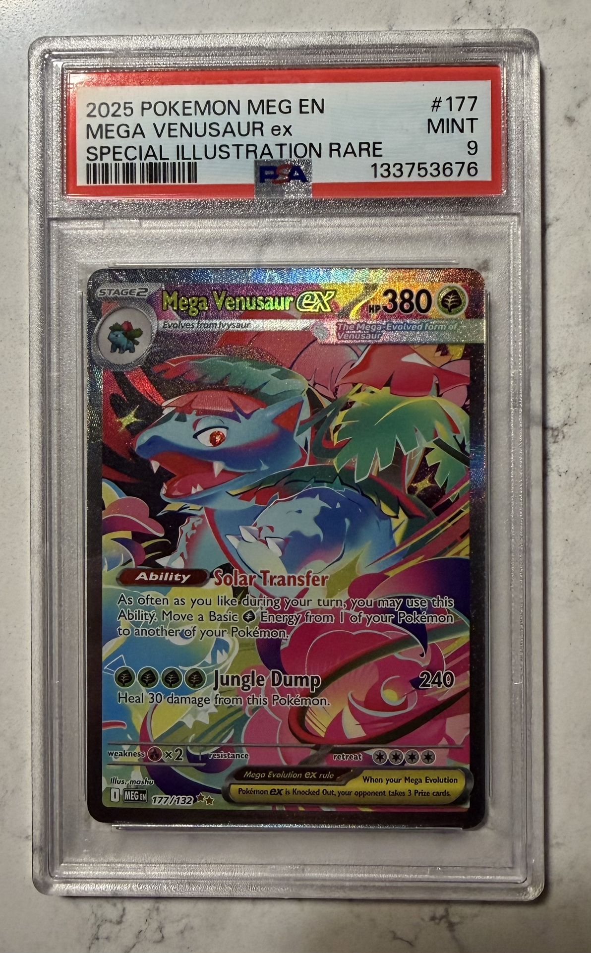 Mega Venusaur Ex Special Illustration Rare PSA 9
