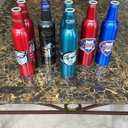 Budweiser Aluminum Cans - Phillies And Eagles