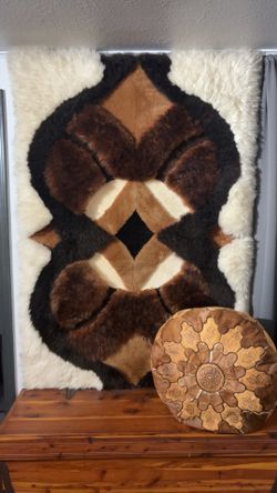 Vintage fur wall decor