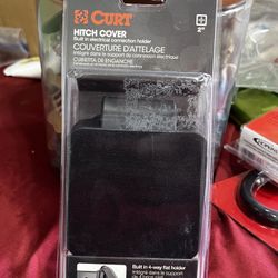 CURT 21728 2" Rubber Hitch Tube Cover with 4-Way Flat Holder. New