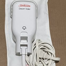 Vintage Sunbeam Steam Valet  Garment Steamer w/ Storage Pouch Missing Handle 