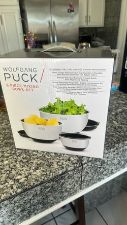 Wolfgang puck 6 piece mixing bowl set