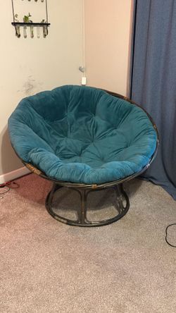 Papasan chair green
