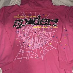 Sp5der V2 Pink Hoodie (S)