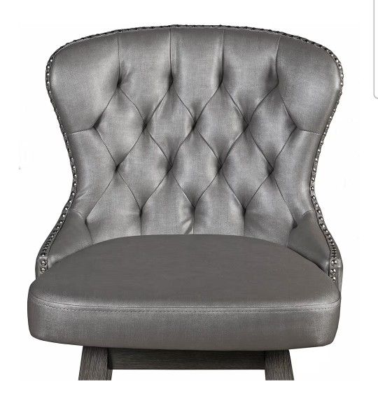 4 Shimmer Steel Grey Stools BNIB $75