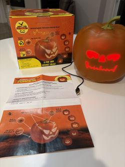 Animated Pumpkin With Light And Sound