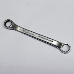 Vintage 7/16 x 3/8 Offset Double Box End Wrench Blackhawk BW1401 USA Very Clean!