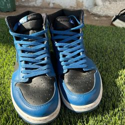 11.5 Nike Air Jordan 1 Retro High OG "Dark Marina Blue" 