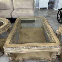 Coffee Table With 2 Side Tables