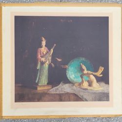 Hovsep Pushman Orientalists Still Life Lithograph. Publishers Impressed Mark/sig