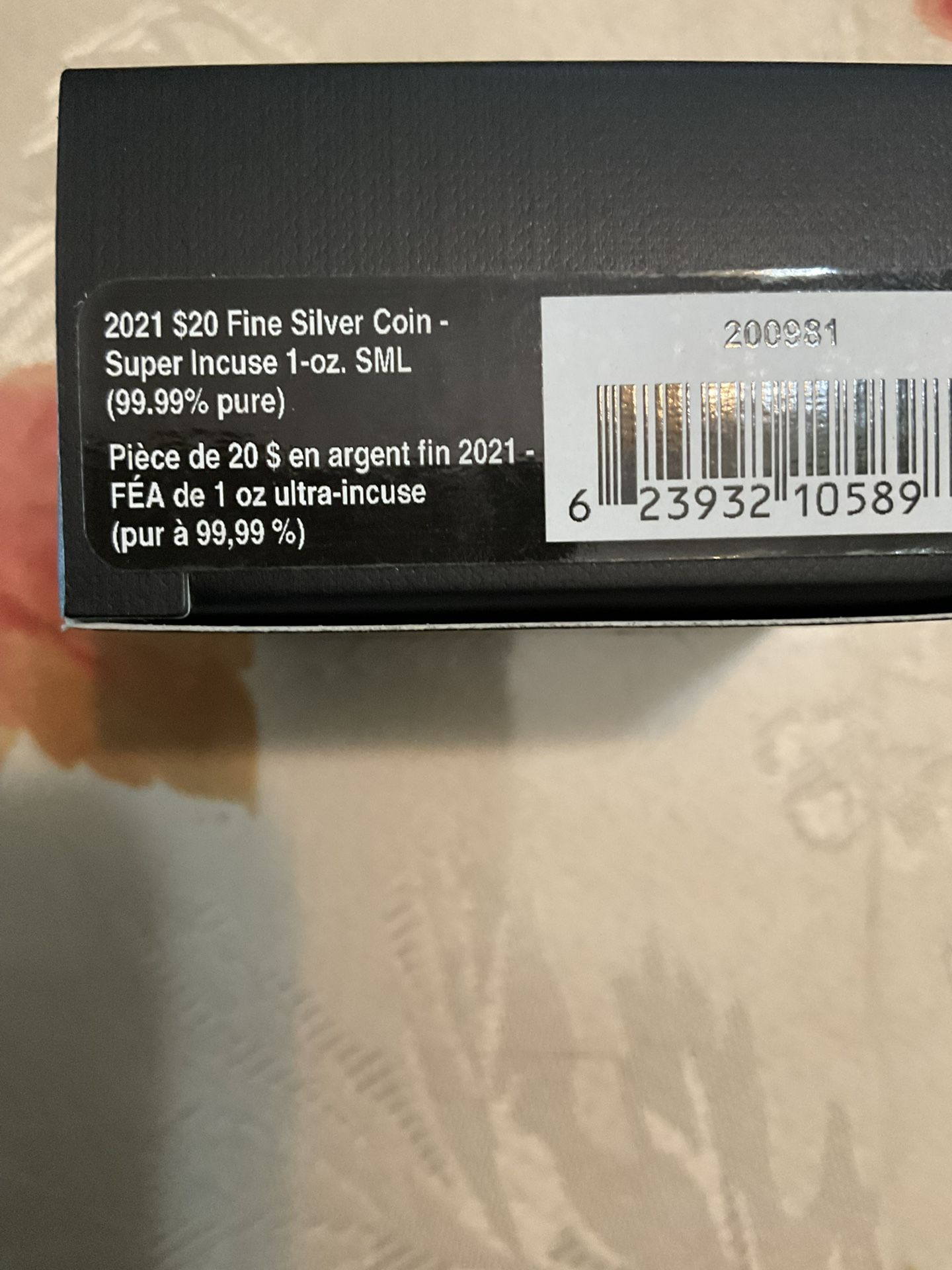 2021 1oz Canada “SUPER INCUSE” Pure SILVER proof coin