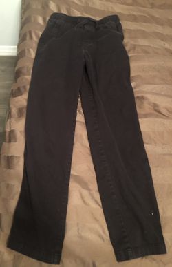 Wonder Nation Black Elastic Waist Pants (Youth)