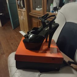 Pleaser Black Stilleto Heels