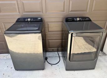 Samsung Dark Gray Washer Dryer Set