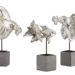 Currey & Co. Siamese Fighting Fish set of 3