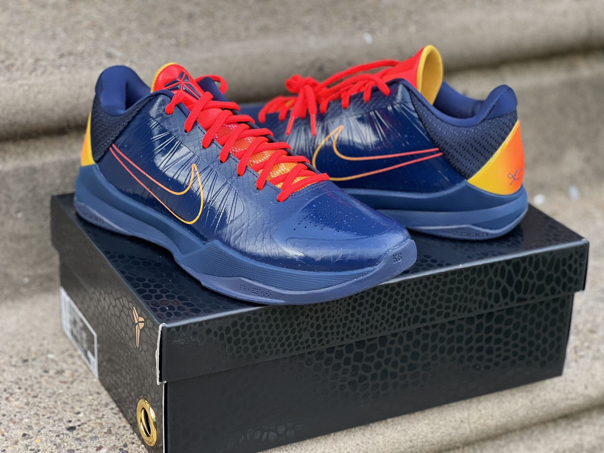 Kobe 5 Protro Caitlin Clark Indiana Fever Size 10