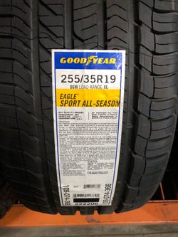 Brand New Tires (1) Goodyear Eagle Sport A/S (255/35R19XL) (Single) ($119)