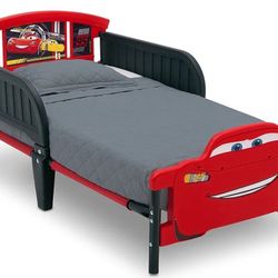 CARS-Toddler Bed With Mattress and Cars Bed Set