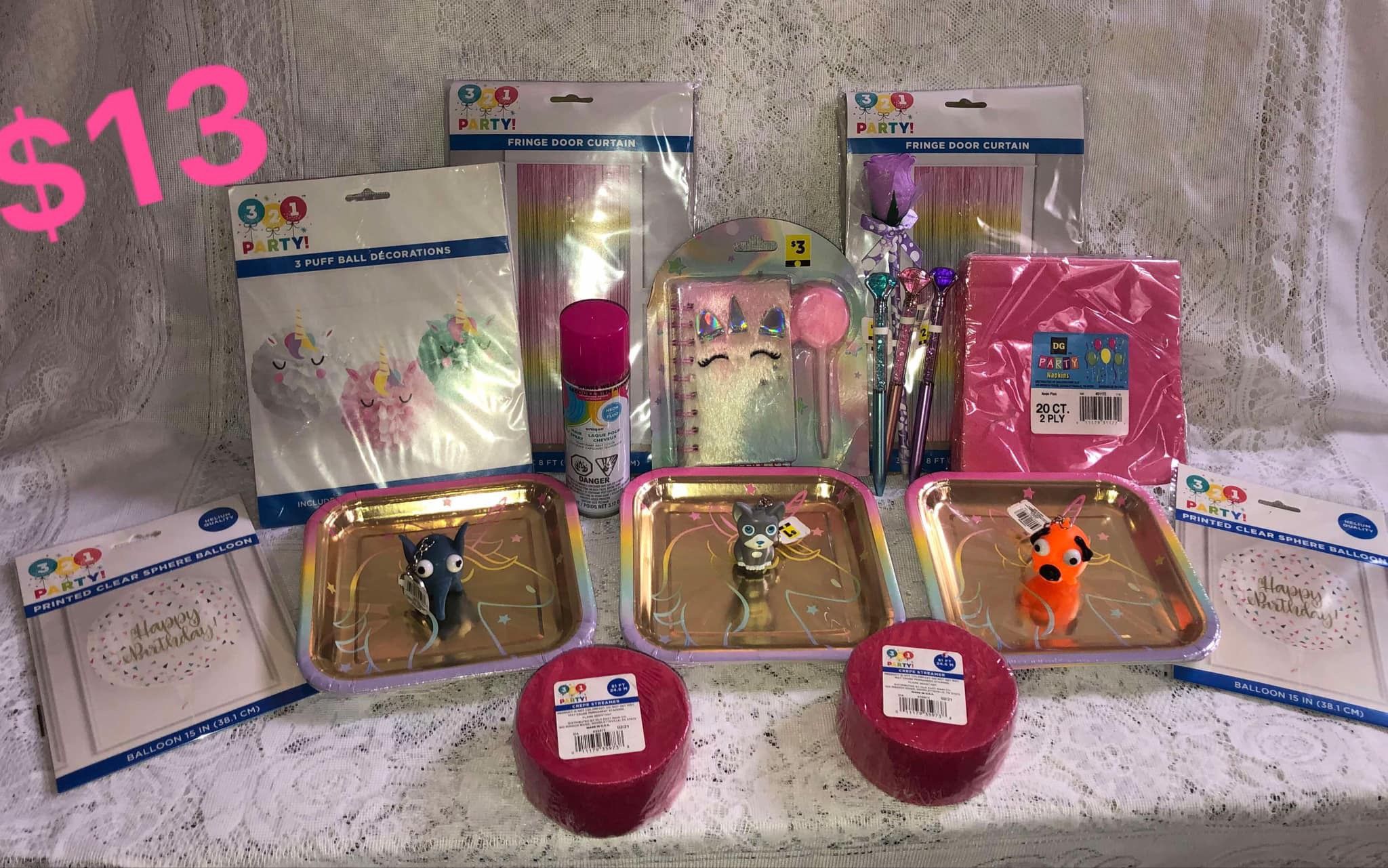 Birthday Party Sets.   Boy/Girl