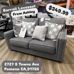 Barrali Fabric Loveseat 