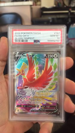 HO-OH V Silver Tempest PSA 10 pokemon card