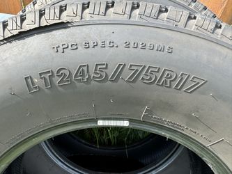 TIRES LT245/75R17 USED