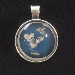 Flat Earth Model Pendant