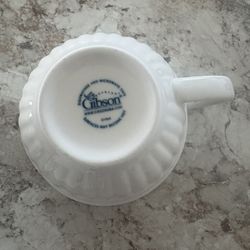  Gibson, set of 6 coffee or tea cups, in perfect condition—no chips.
