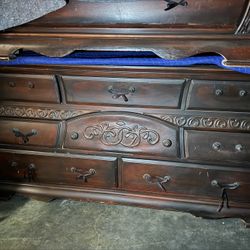 Large Wood Dresser 